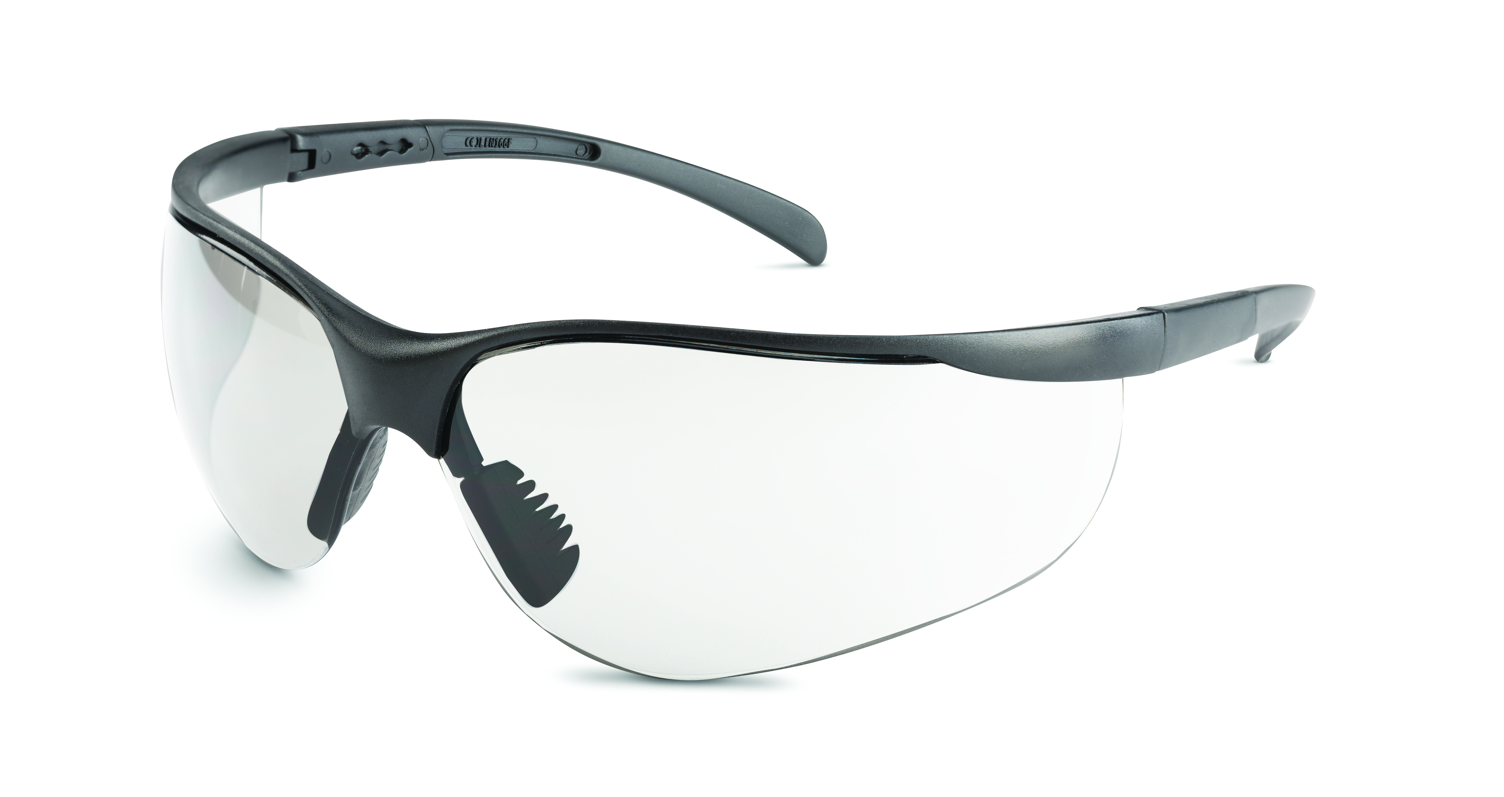 Licorice style, clear lens, anti-scratch, anti-fog - Safety Glasses